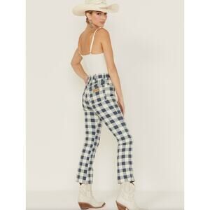 Wrangler Women's Checkered Flare Jeans
